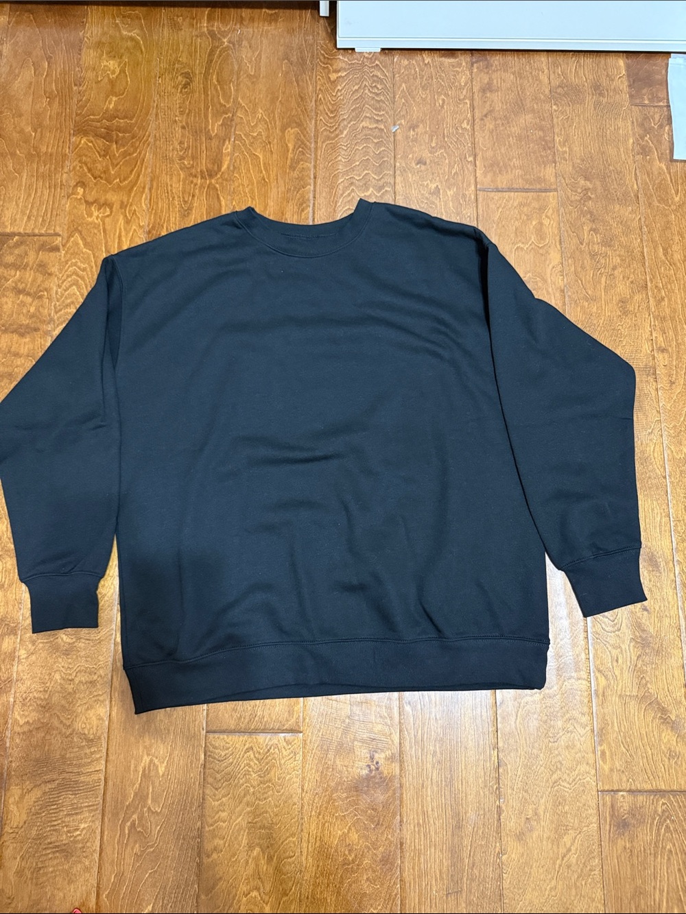 NWT Size Large Oversized Black Crewneck Sweater